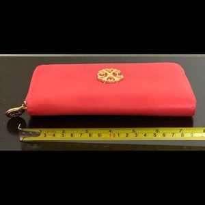 Coral Christian Lacroix Zippered Wallet